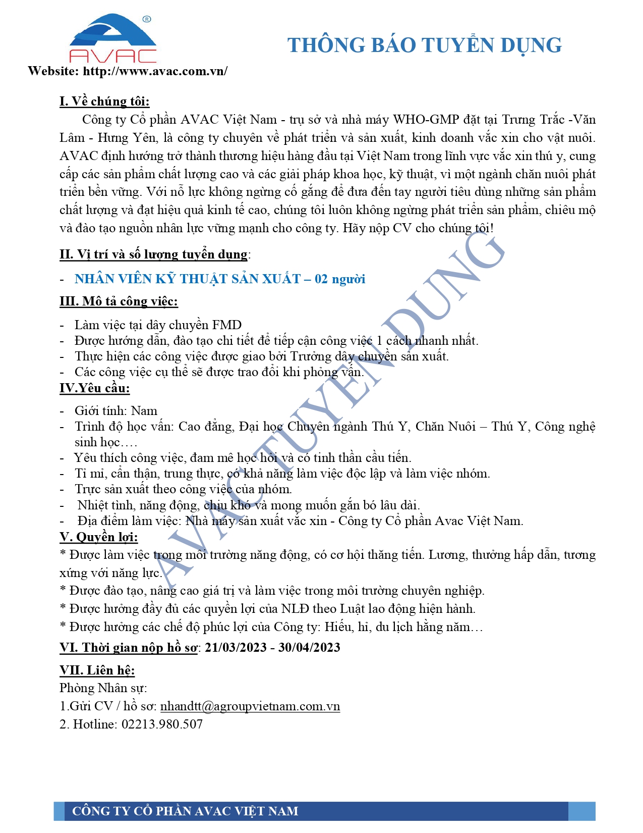 lĩnh vực hoạt động